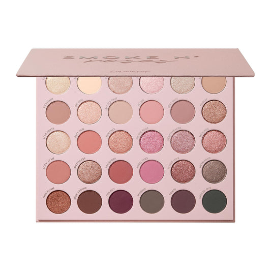 ColourPop front view of Smoke N Roses palette showing pan arrangement and compact design for versatility