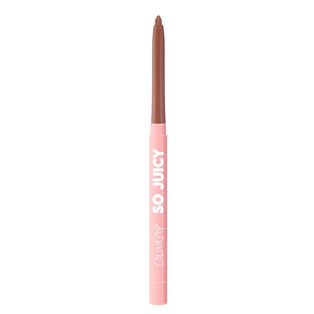 ColourPop So Juicy Jaguar pencil tip close-up displaying smooth texture and precise lining control