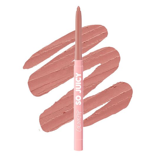 ColourPop So Juicy lip liner front view showing packaging and shade benefit
