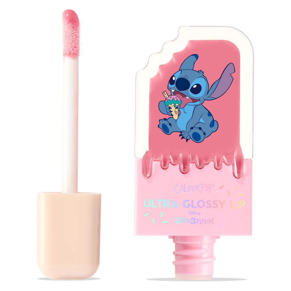 ColourPop Stitch front packaging showing cute popsicle tube and shade name, collectible appeal