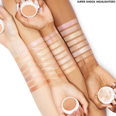 ColourPop swatch on arm showing buildable pigment and reflective sheen