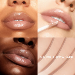 ColourPop glossy texture swirled on skin, reveals hydrating non-sticky finish benefit