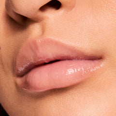 ColourPop close-up of balm tip highlighting creamy formula and cushiony surface for precise use