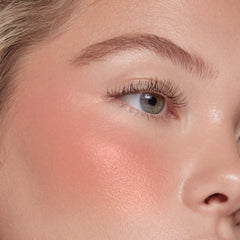 ColourPop creamy blush texture swipe showing smooth blendability