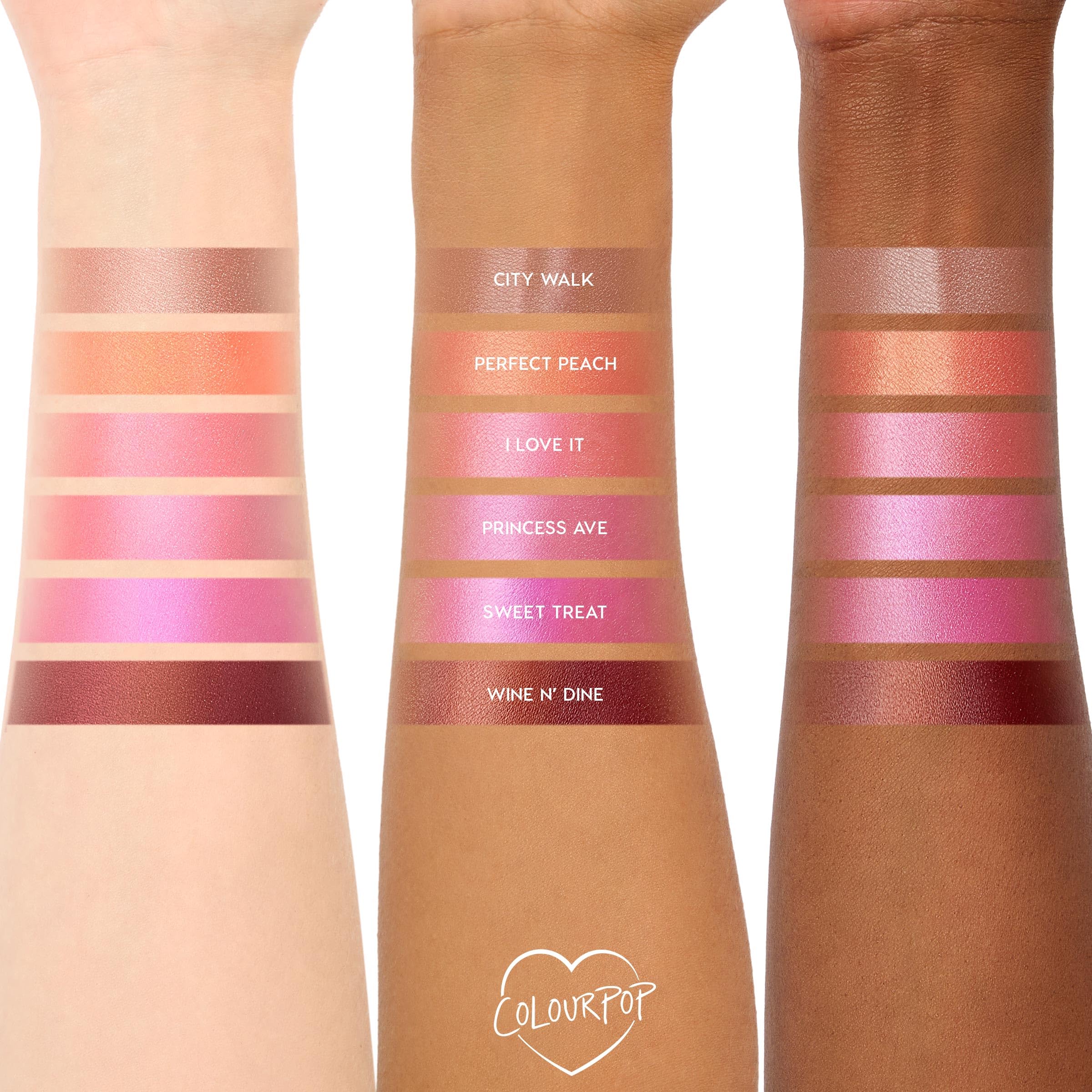 ColourPop application on cheek illustrating buildable, dewy flush benefit