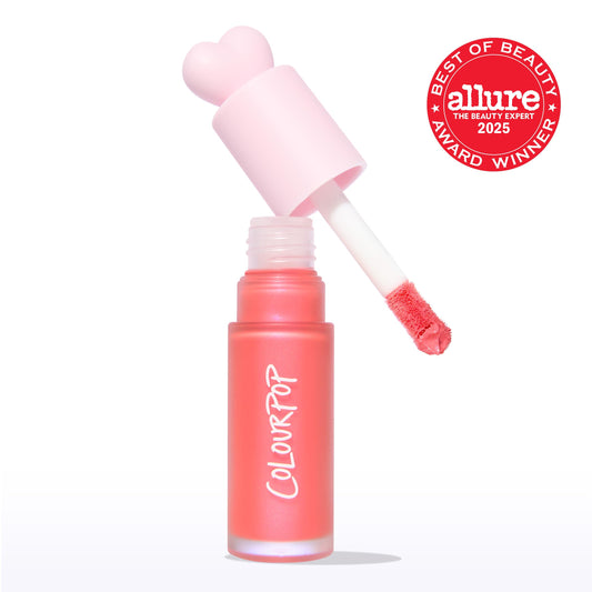 ColourPop doe-foot applicator with product on tip for precise, easy placement