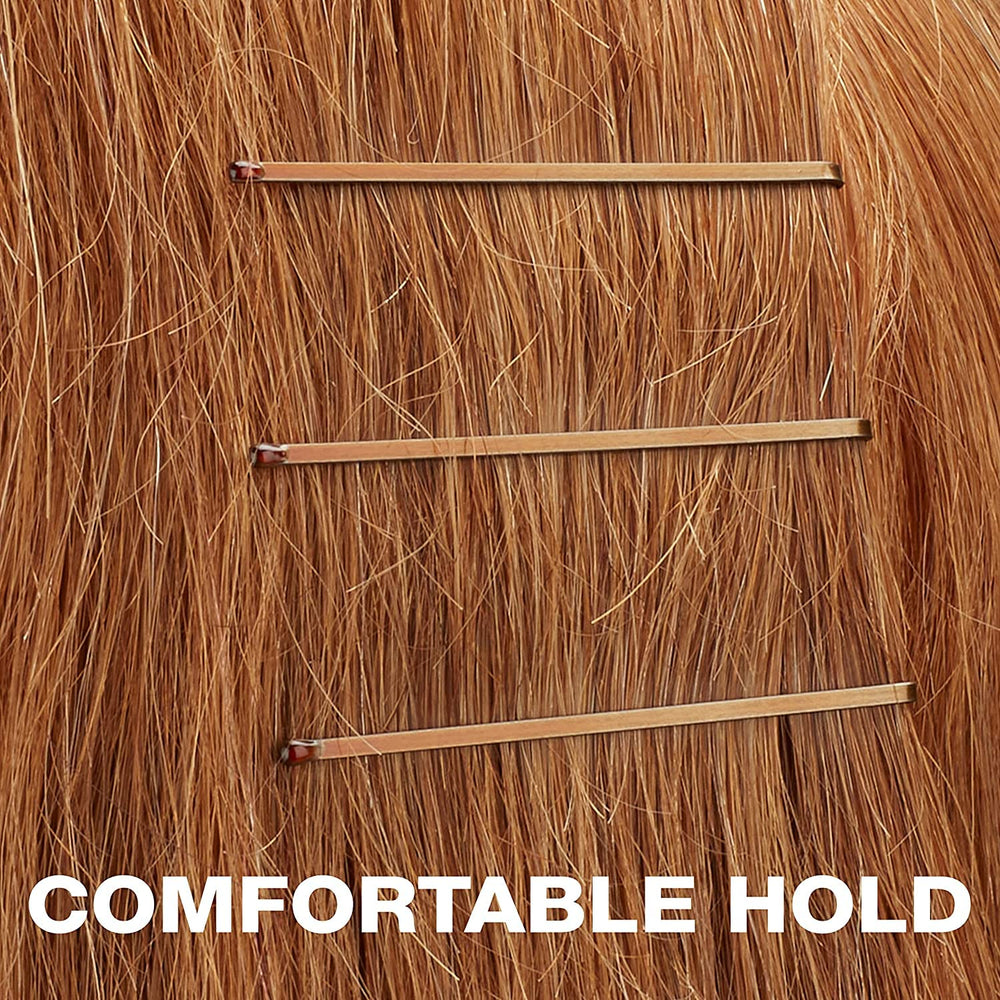 Conair bobby pins securing an updo for all-day hold and polished finish