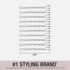 Conair bobby pins securing an elegant updo for reliable hold during events or daily wear