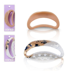 Conair Luxe front packaging showing 2-pack and finishes for easy choice