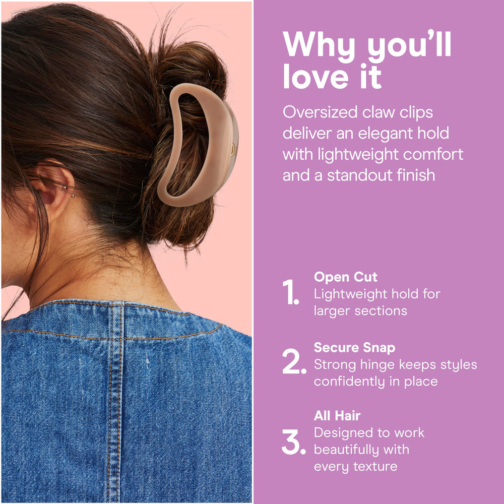 Conair Luxe open-center detail highlighting lightweight design benefit