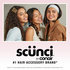 Conair Scünci used during running showing secure fitness-friendly fit