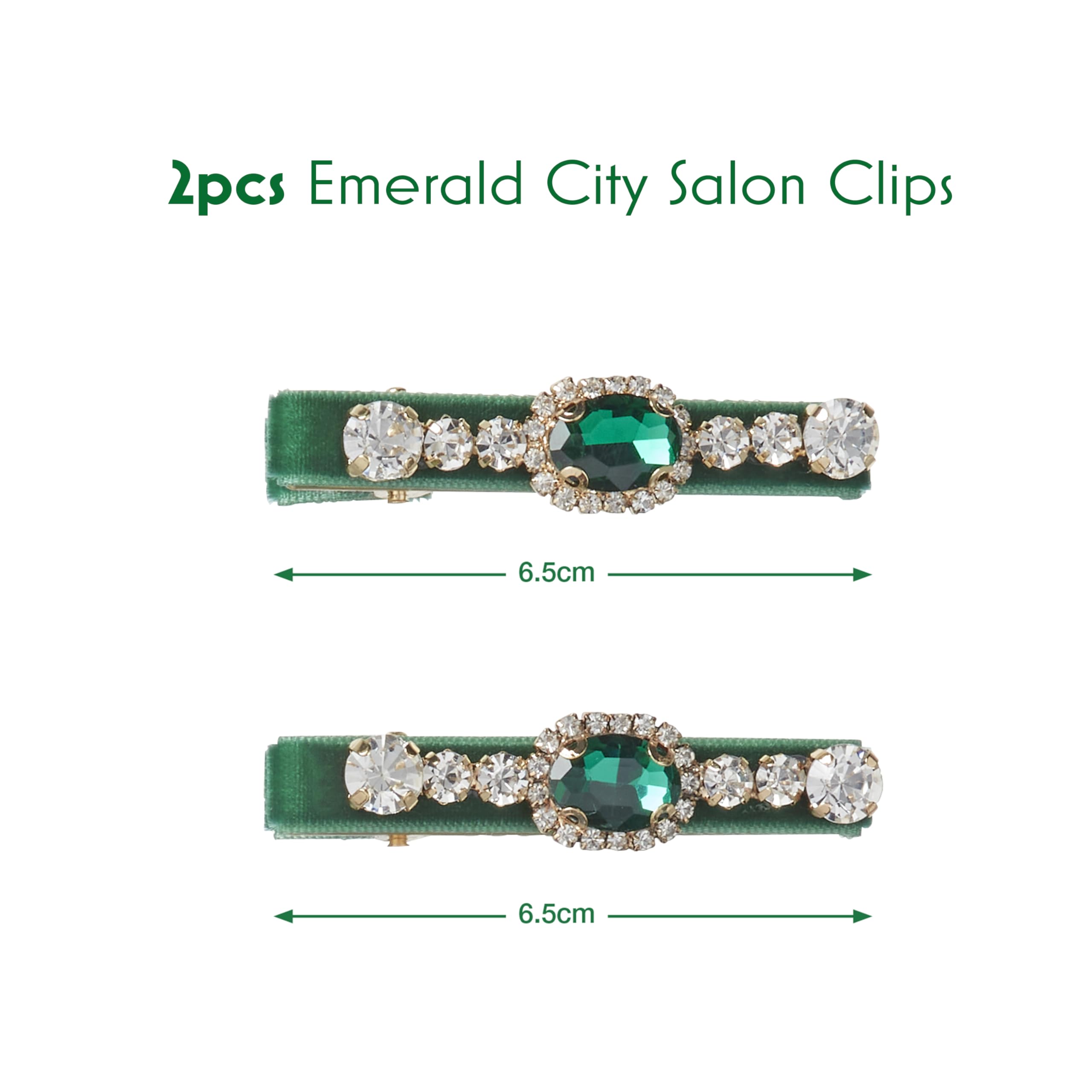 Conair scünci clips worn stacked in hair offering secure, elegant hold