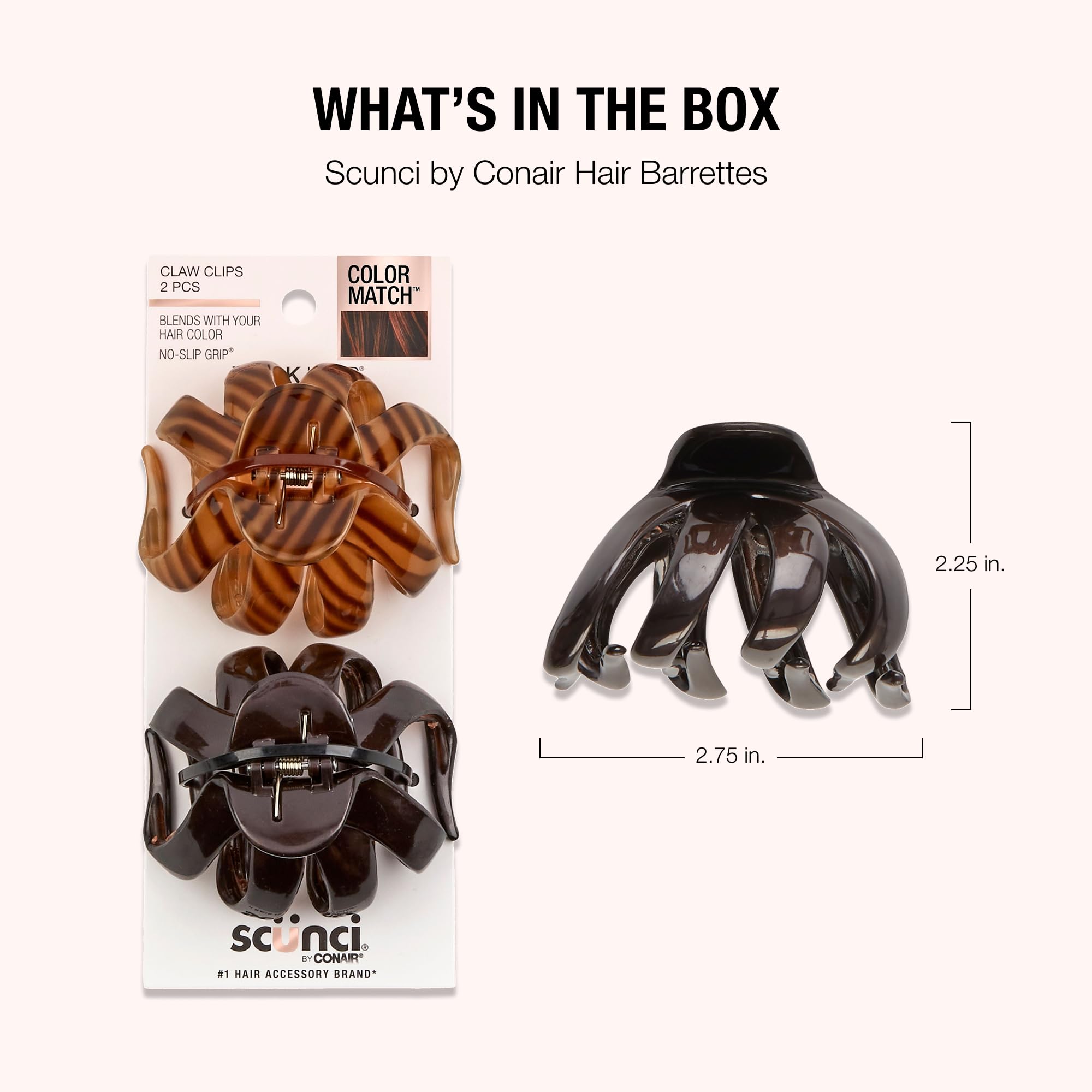 Conair Scünci used to section hair during blowout for neat styling