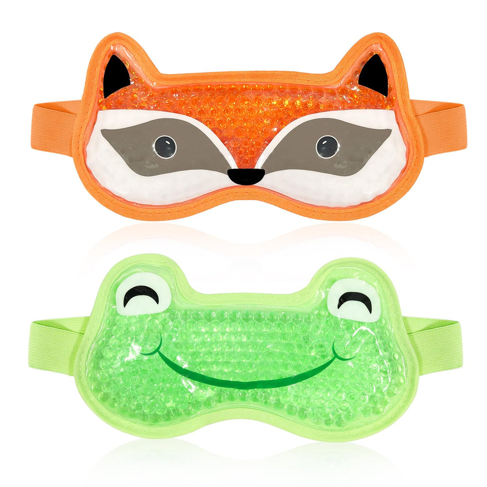 CONBELLA front view of orange and green masks showing dual-pack benefit