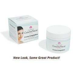 Concha Nacar open jar cream texture illustrating gentle, moisturizing formula