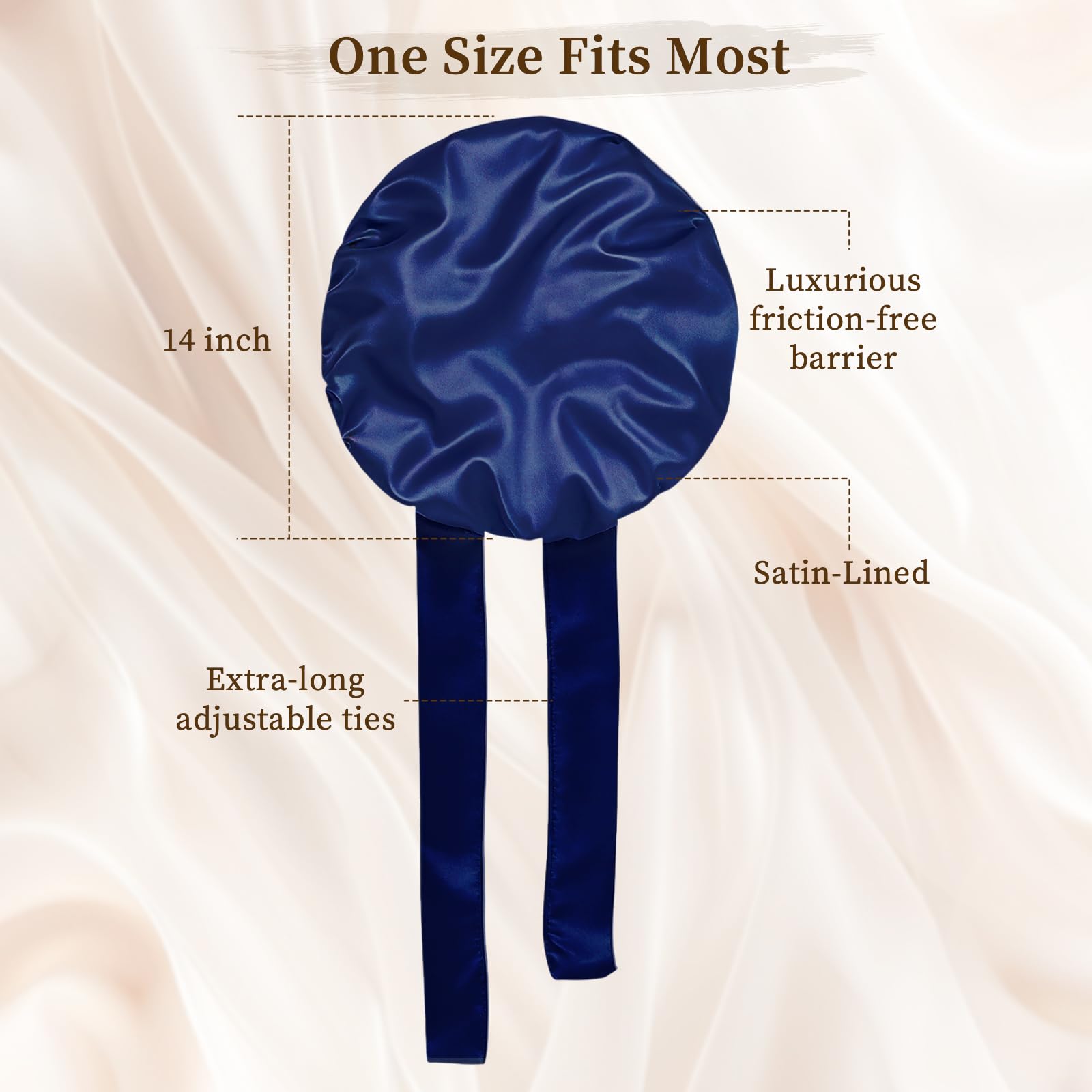 Confvrter bonnet worn during skincare routine keeping hair clean and dry