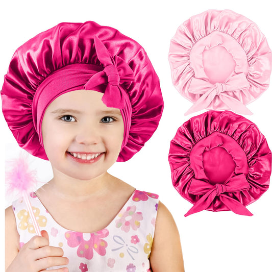 Confvrter front view pink bonnets showing soft fit and protection