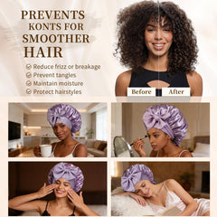 Confvrter bonnet in bathroom during skincare routine showing multiuse convenience