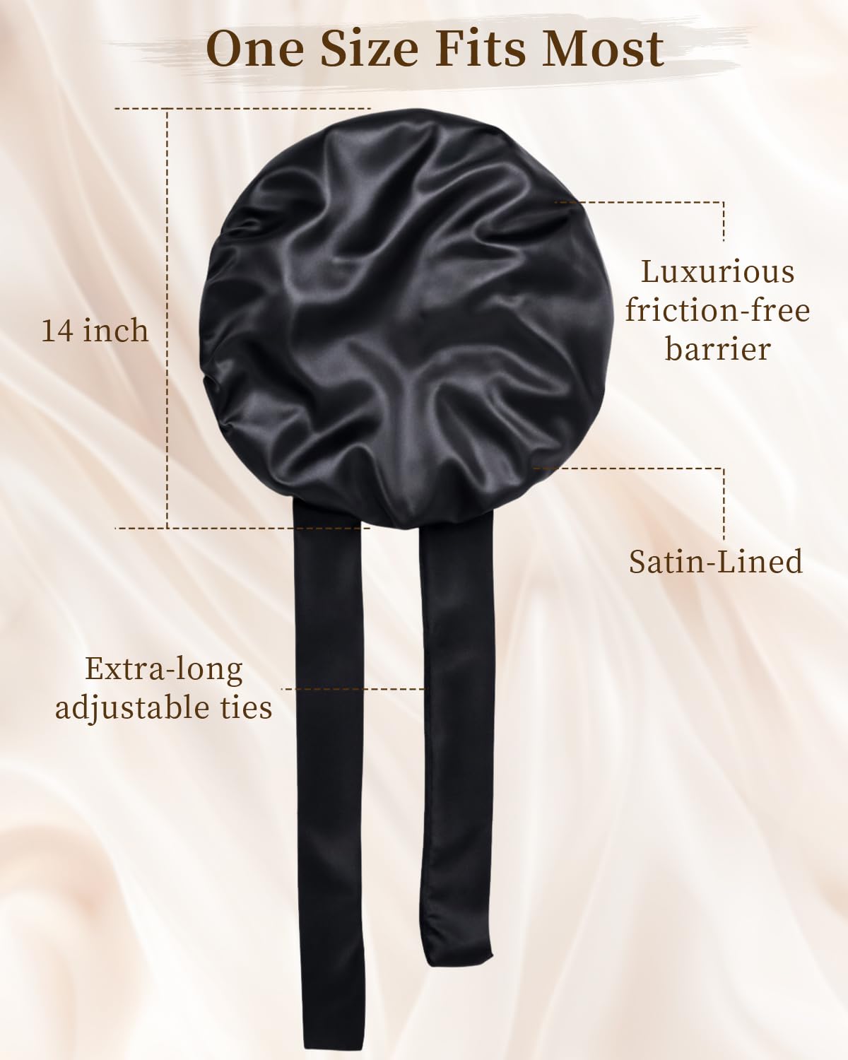 Confvrter bonnet on vanity during skincare routine, keeps hair clean and out of face