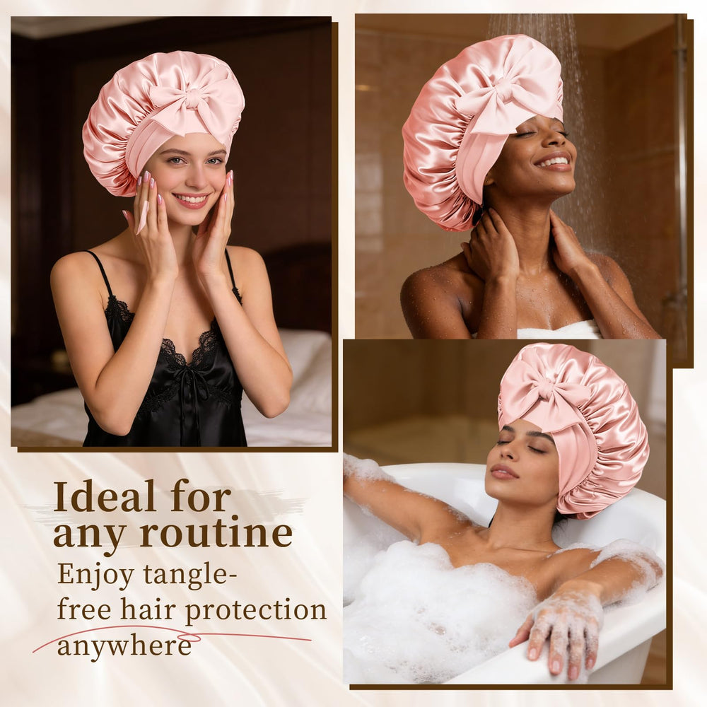 Confvrter sleeping model side profile preserves curls overnight benefit