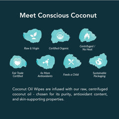 Conscious Coconut multiple individually wrapped packets showing hygienic convenience