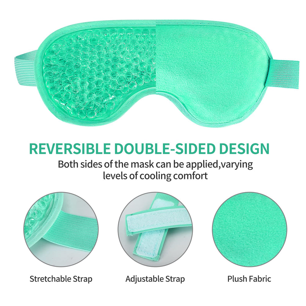 CONSGIJI gel beads detail demonstrating flexible cooling and heat retention