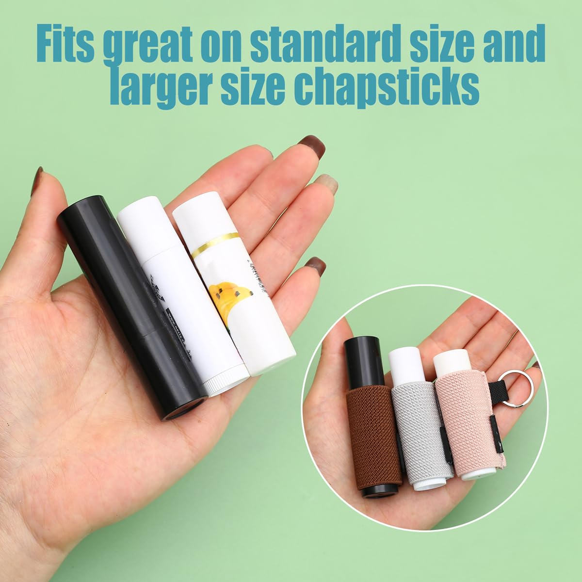 COOKOOKY wristlet-style keychain on hand showing convenient on-the-go use