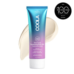 COOLA texture close-up showing lightweight creamy formula for easy absorption