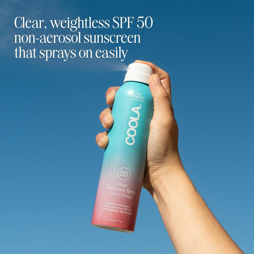 COOLA closeup nozzle detail demonstrating easy, even continuous coverage