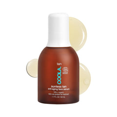 COOLA face serum front packaging showing bottle and Piña Colada scent for glowing skin
