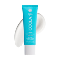 COOLA face sunscreen front tube showing size and label, protects skin on the go