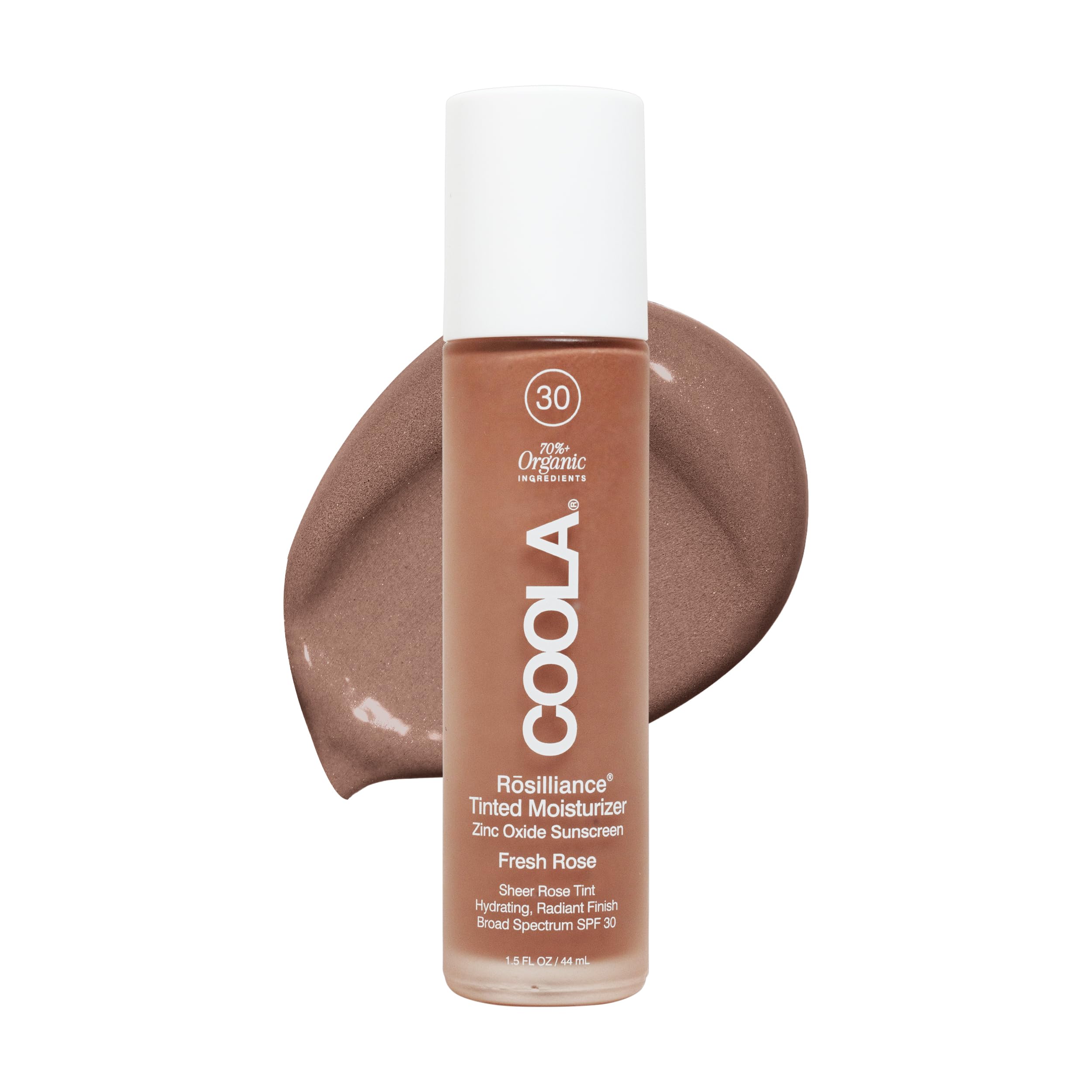 COOLA Rosilliance front packaging showing SPF30 and shade label for quick identification and protection benefits