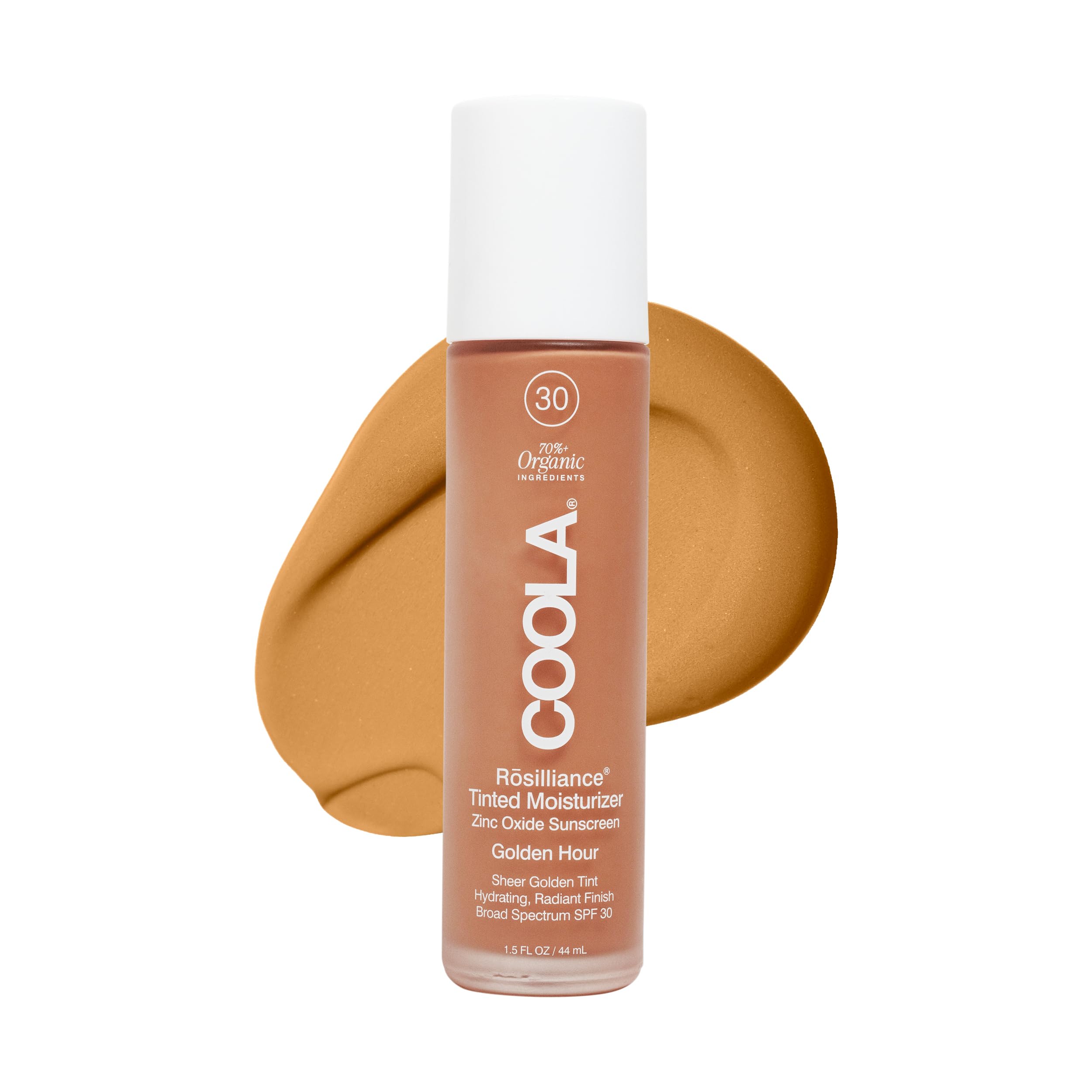 COOLA Rosilliance Golden Hour front tube showing product branding and shade