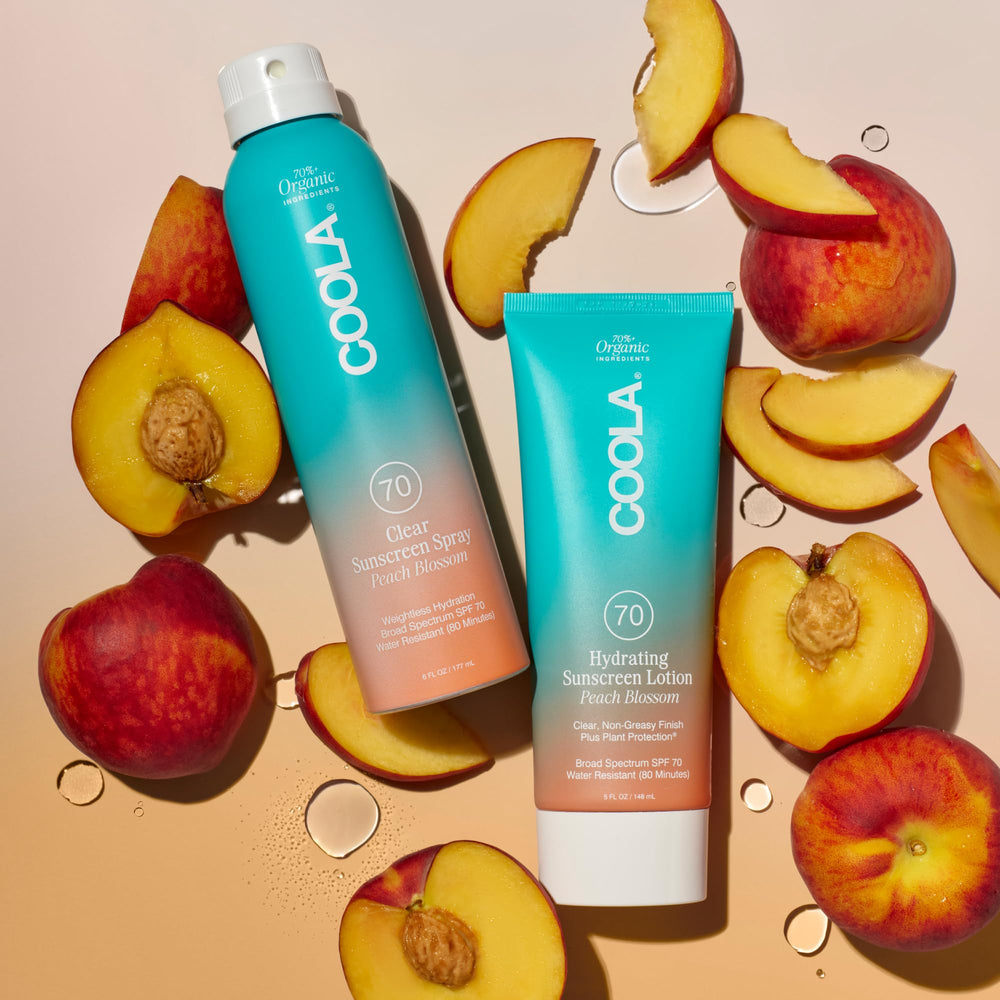 COOLA applied on forearm demonstrating even coverage and non-greasy feel