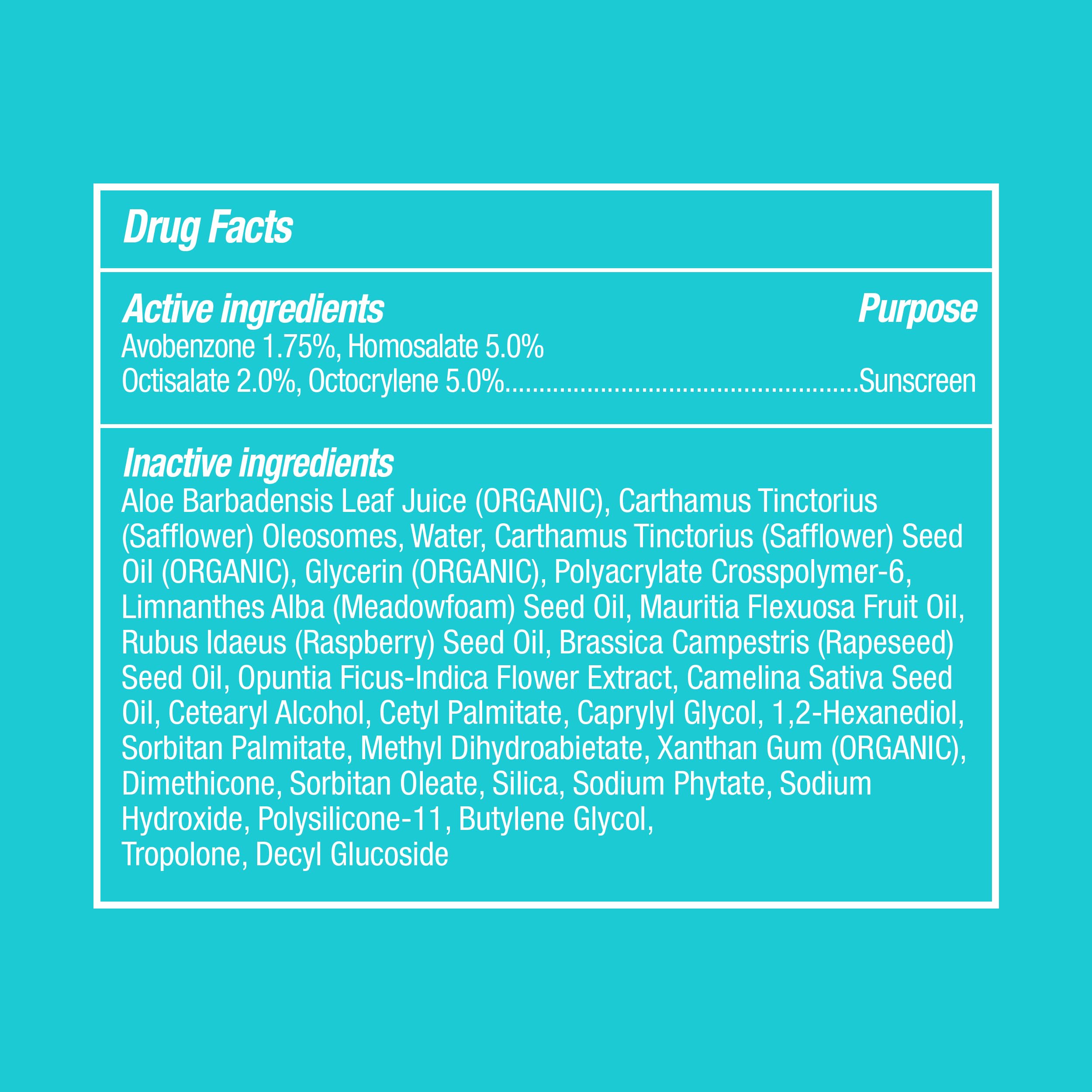 COOLA tube held in hand showing 5 fl oz size for scale