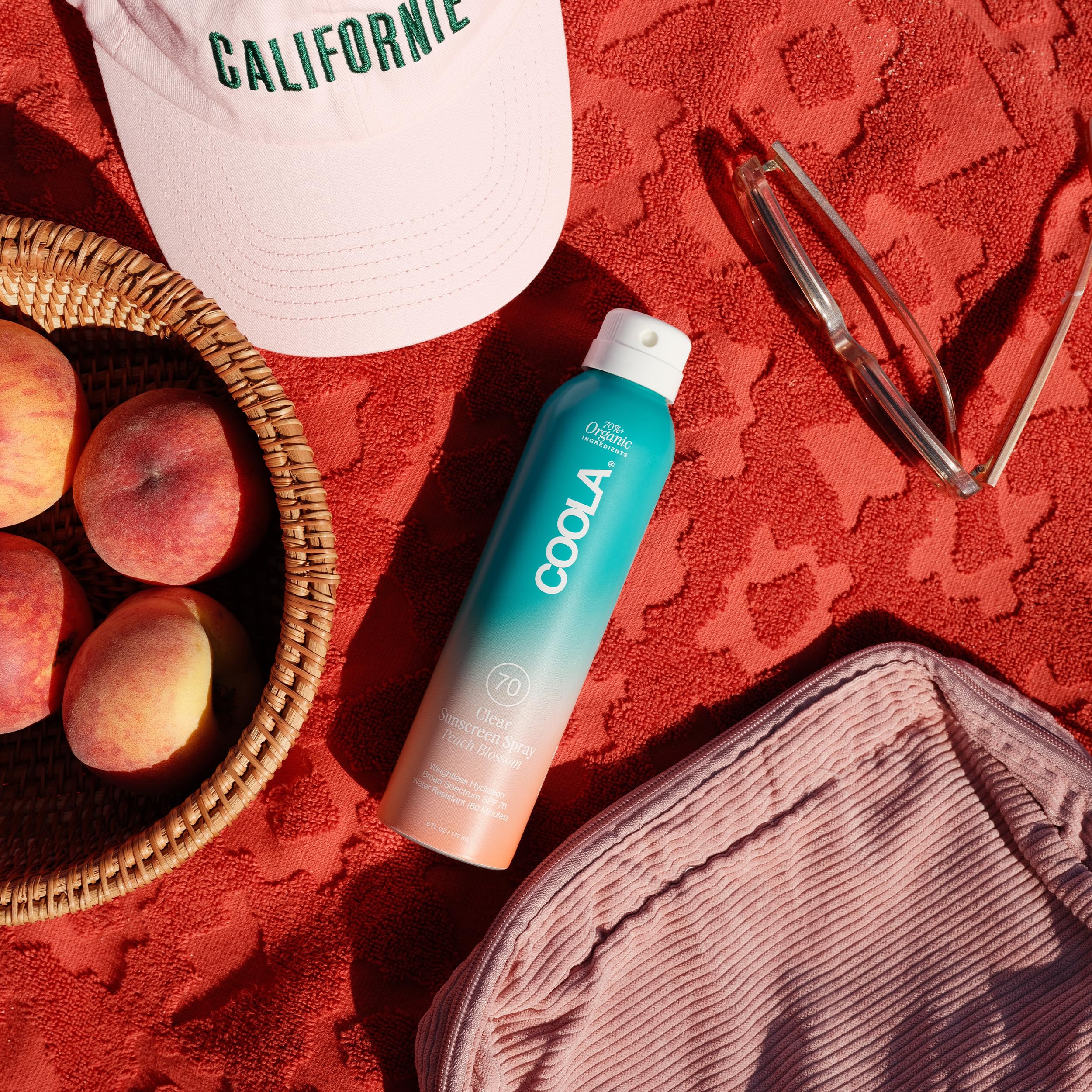 COOLA texture on skin demonstrating sheer finish and non greasy feel