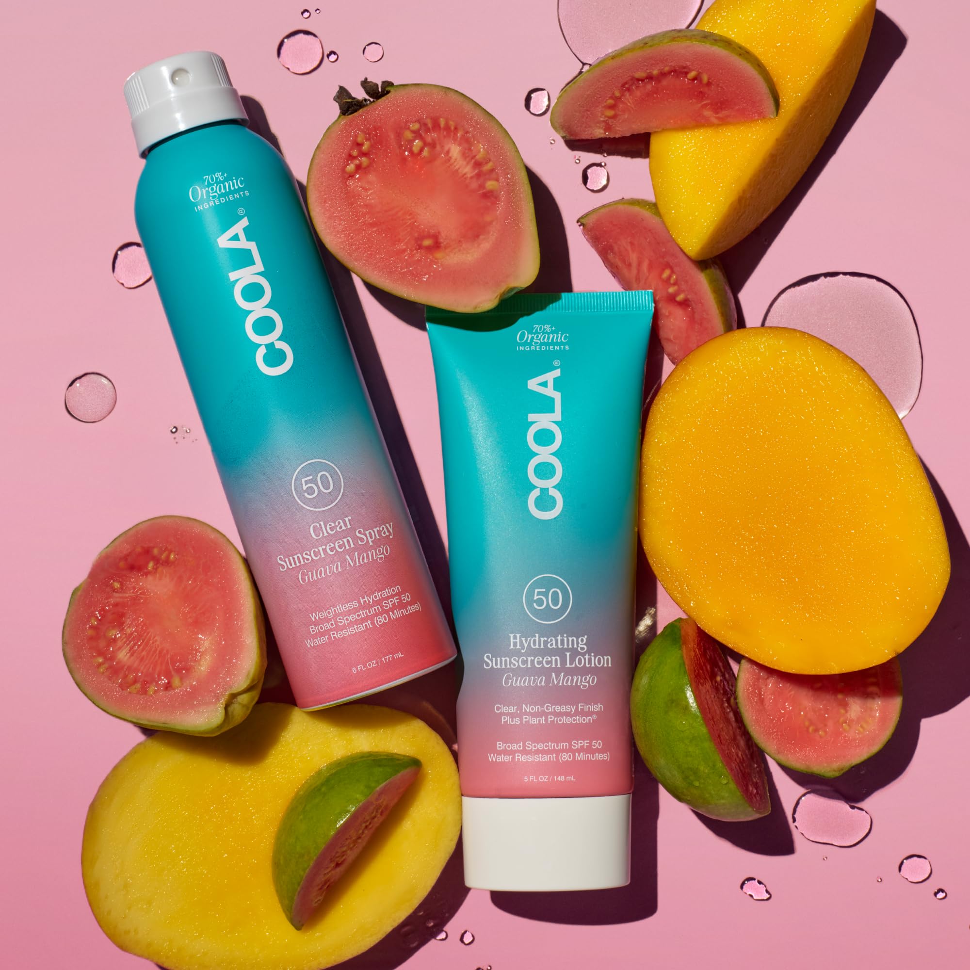 COOLA lotion texture close-up showing lightweight, fast-absorbing benefit