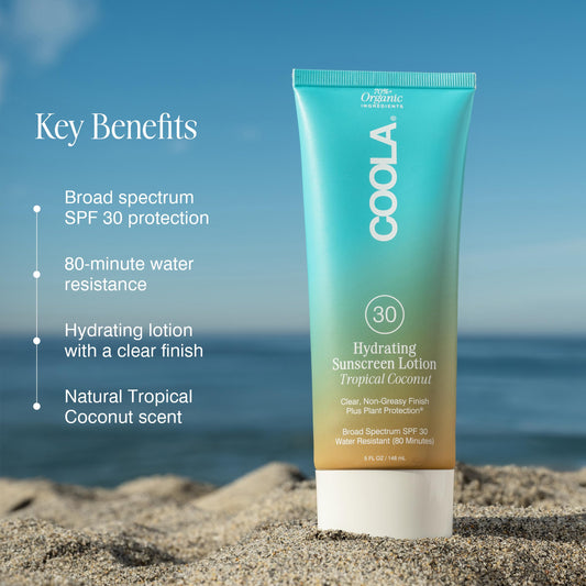 COOLA packaging cap and nozzle closeup for precise, mess‑free dispensing