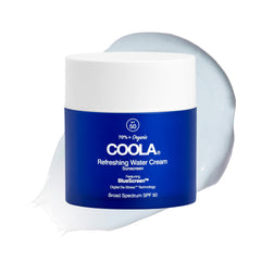 COOLA water cream front packaging showing SPF 50 and organic label for daily protection