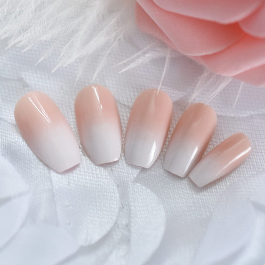 CoolNail close-up of gradient finish highlighting smooth color blend benefit