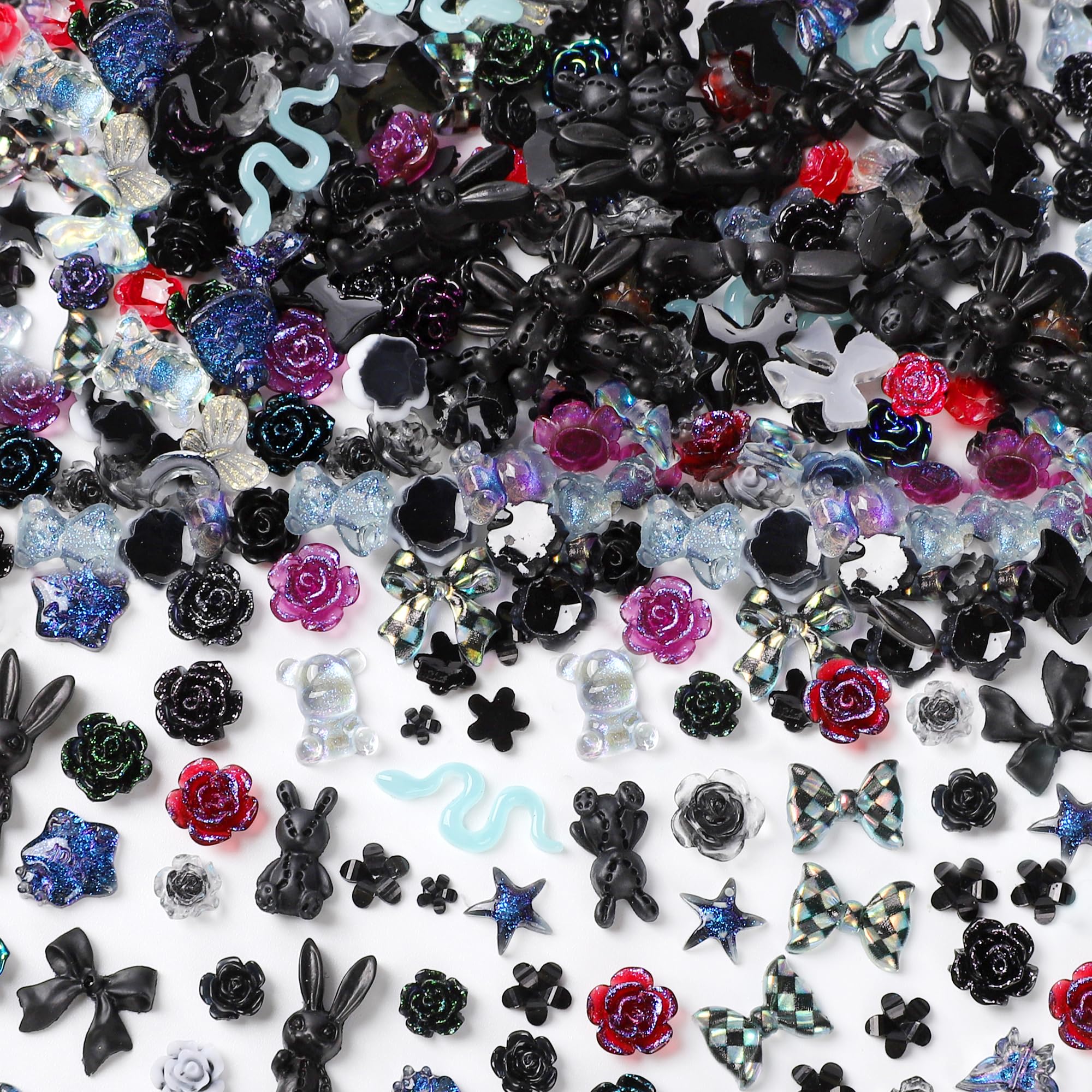 COOSLIM front view of 110-piece charm set showing variety and color for easy selection