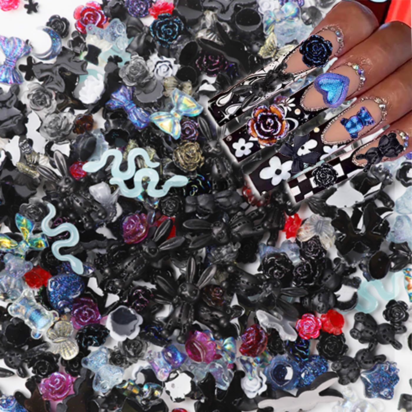 COOSLIM charms used to decorate a phone case showing craft versatility and durable finish