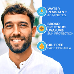 Family outdoors using Coppertone for broad-spectrum daily sun protection