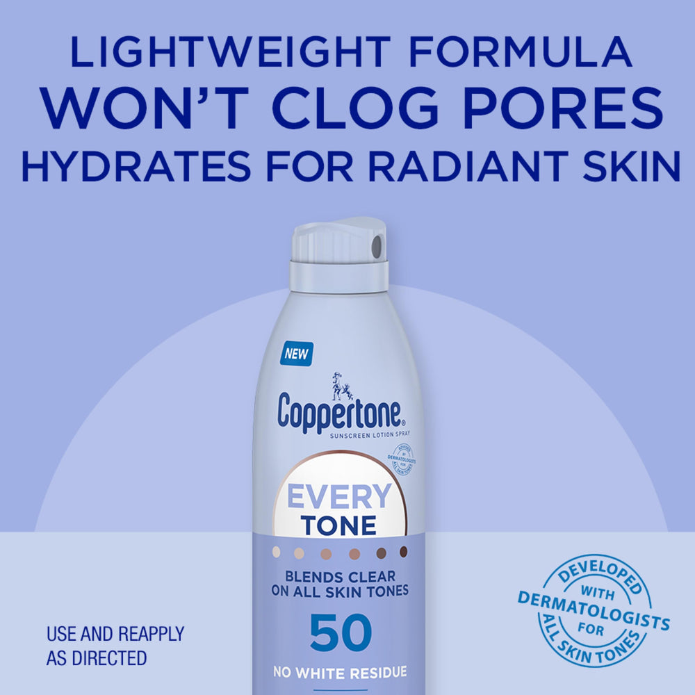 Coppertone clear finish on forearm demonstrating no white cast benefit