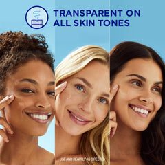 Coppertone layered under foundation demonstrating invisible finish and makeup compatibility