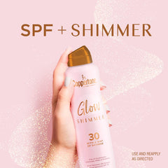 Coppertone spray in use demonstrating even coverage and easy application