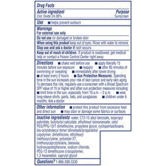 Coppertone ingredient label closeup highlighting fragrance‑free formula