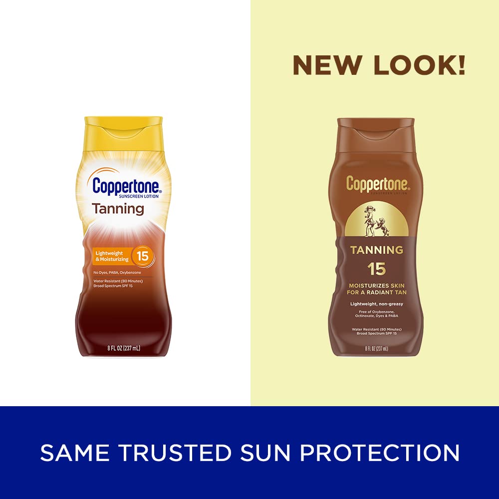 Coppertone lotion texture on skin highlighting lightweight feel and quick absorption benefit