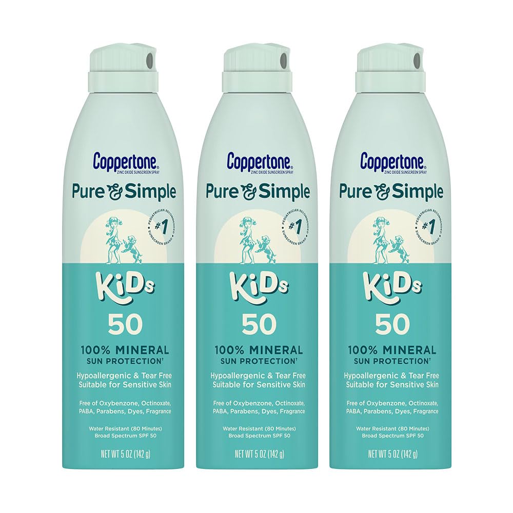 Coppertone front packaging showing SPF 50 and kid-friendly benefits