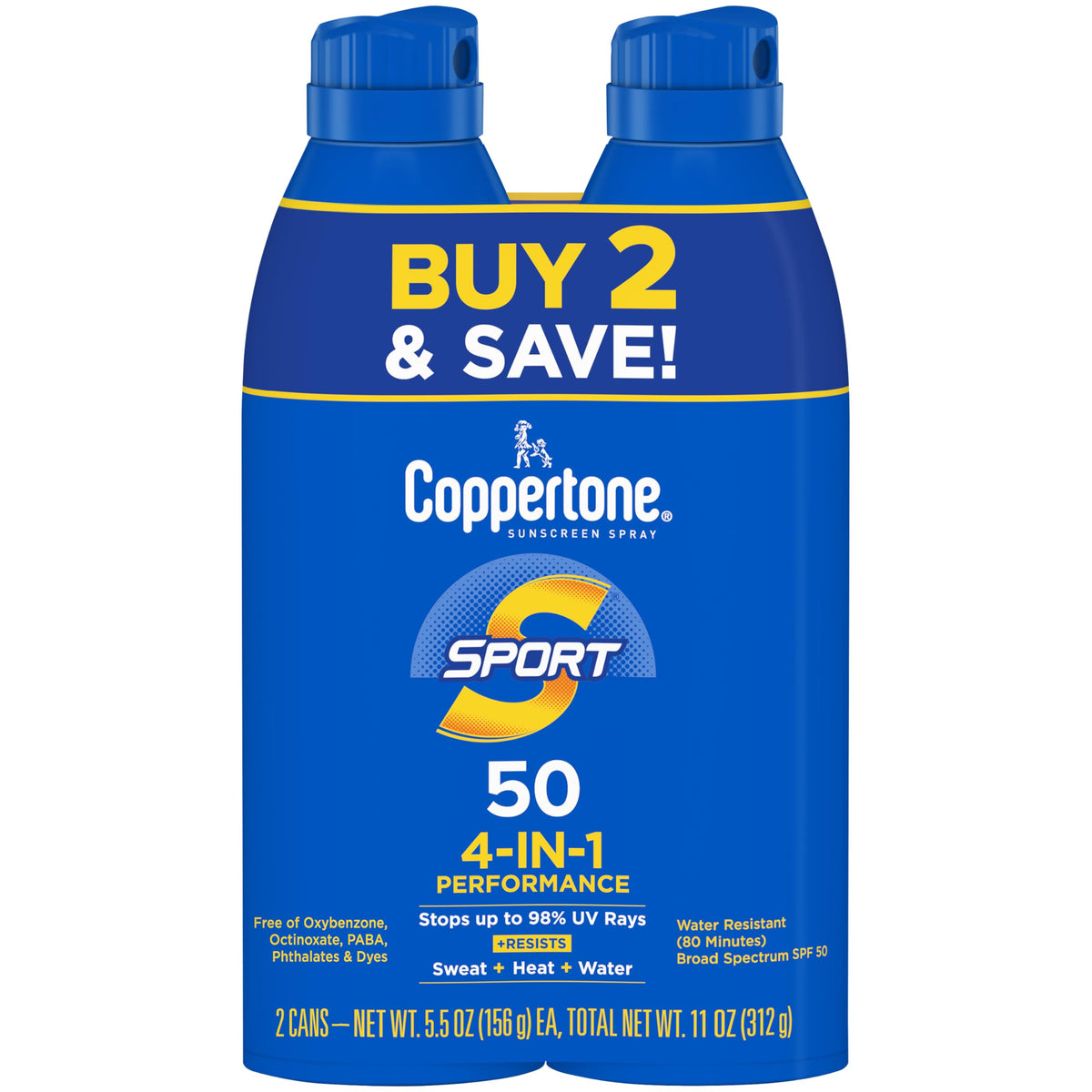 Coppertone front packaging shows SPF 30 and active protection benefit